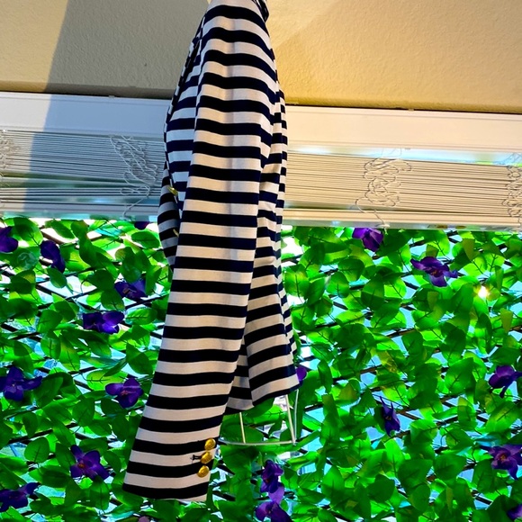 H&M navy blue & white striped jacket - Picture 4 of 15